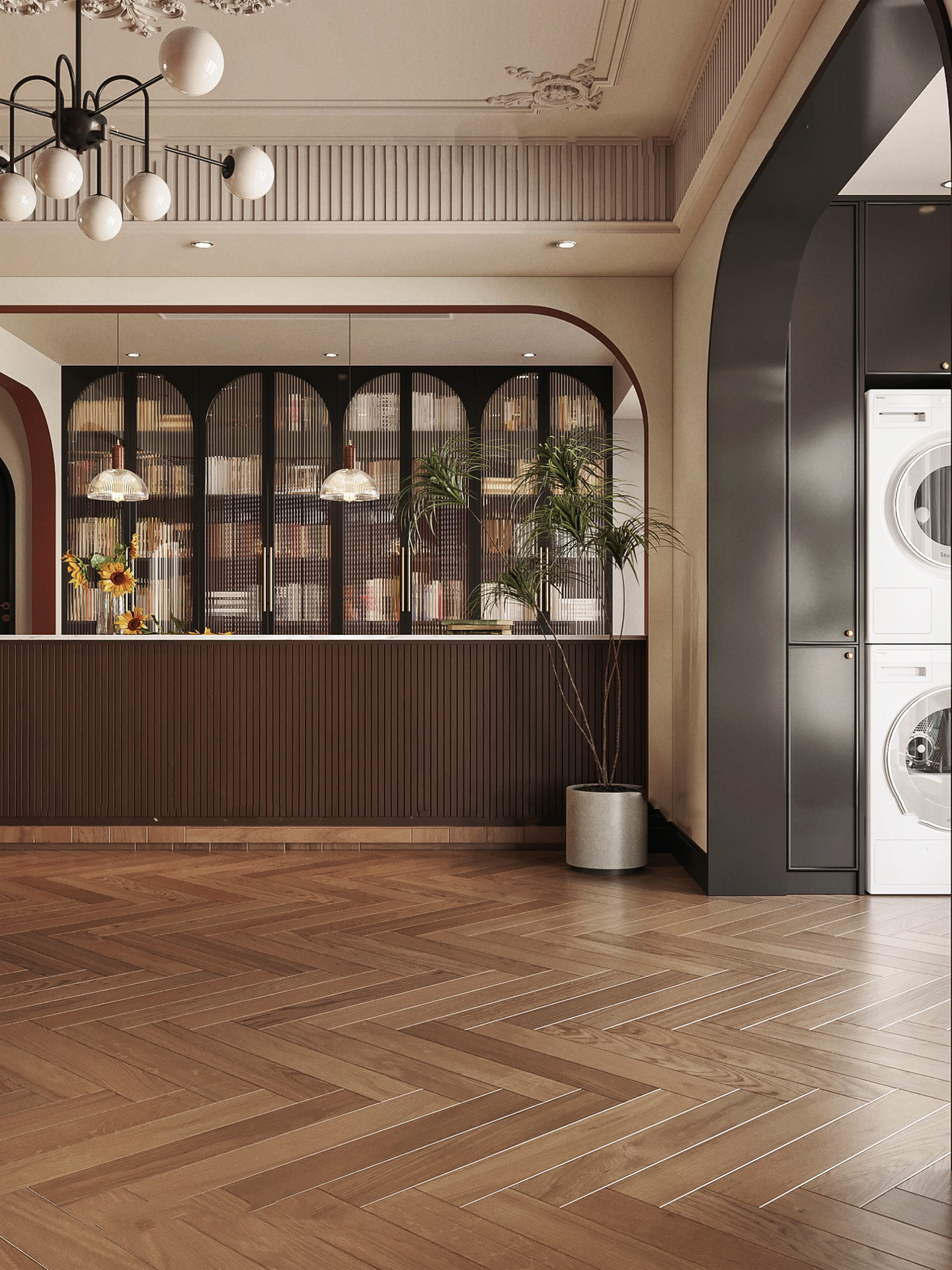 樓梯踏步石材設(shè)計(jì)與燈光效果搭配(圖2)