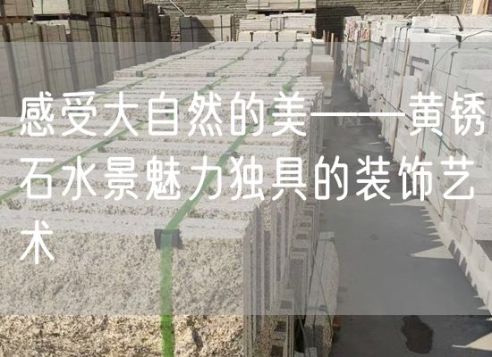感受大自然的美——黃銹石水景魅力獨具的裝飾藝術(shù)