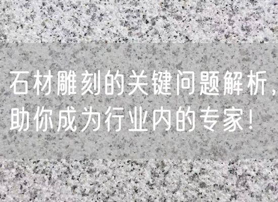 石材雕刻的關(guān)鍵問(wèn)題解析，助你成為行業(yè)內(nèi)的專家！