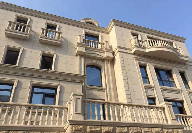 揭秘外墻干掛熱門材料：拉絲面與火燒板芝麻白的獨(dú)特魅力(圖3)