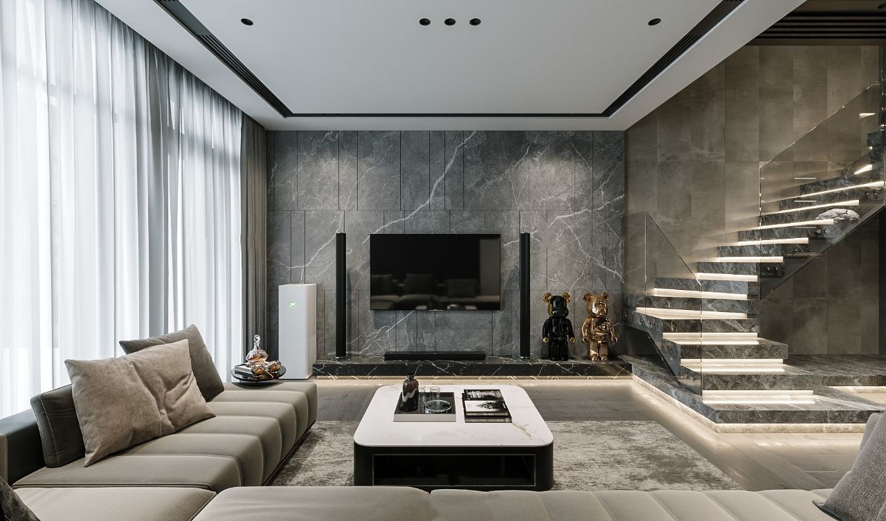 大理石樓梯視覺(jué)及布局