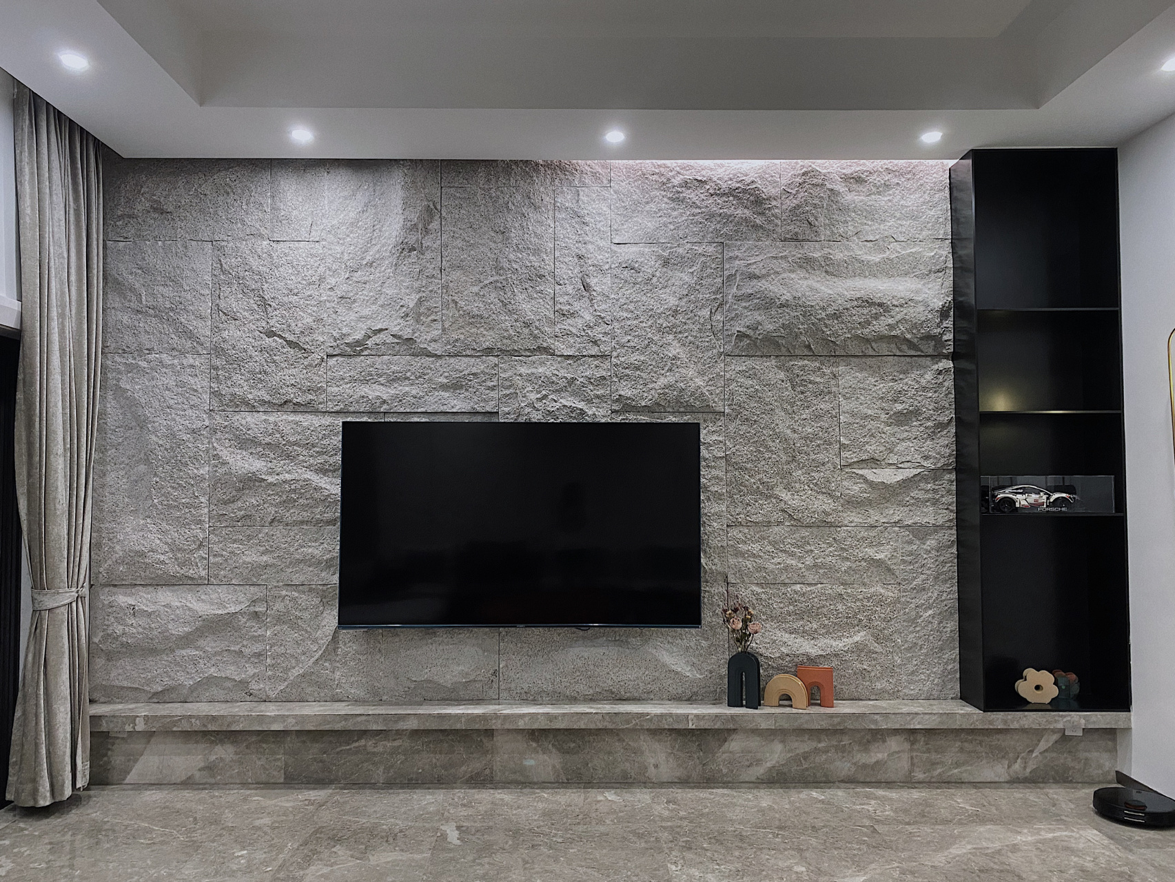 石材背景墻|灰色、白色、咖啡色哪一款適合你(圖2)